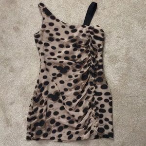 Cute leopard mini dress